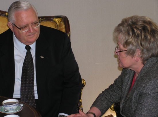 Riigikogu esimees Ene Ergma kohtus Uus-Meremaa parlamendi esimehe Jonathan Huntiga